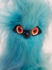 Genuine 1966 Uk 8  Glook Gonk Turquoise Plush Fake Fur Monster  Troll Toy Blue