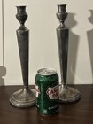 Vintage Weighted Sterling Silver J s  Co 11 5 Inch Candle Holders 824 Grams