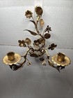 Beautiful Vintage Italian Gilt   Metal Wall Sconce