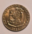 1972 Philippines 50 Centavo Marcelo H Del Pilar  Coat Of Arms 27 5mm Coin