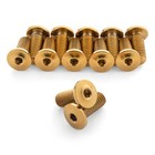Gold Ultra-low Profile Superlight Titanium Bottle Cage Bolts By Terske
