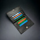Rfid Mens Slim Front Pocket Wallet Genuine Leather Bifold Id credit Card Holder