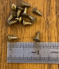 Wood Screws  4 X 5 16    Oval Slotted Head Solid Brass