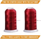 100 Color Polyester Machine Embroidery Thread Kit 500m For Pro And Beginner