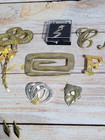 Antique Costume Jewelry Lot 12 Piece Gold Tone Silver Tone 7 Ounces