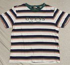 Guess Vintage 90   s Men   s Striped Short Sleeve Shirt Size Large - Euc Rare Vtg