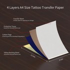 Tattoo Transfer Paper transfer Gel A4 Stencil Carbon Thermal Tracing Hectograph