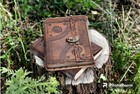 Embossed Leather Journal 6x8 Handmade Vintage Diary Unlined Paper
