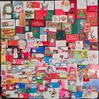 Lot Of Vintage Christmas Cards Envelopes Tags Unused Hallmark American Greetings