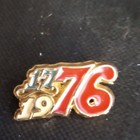 Usa Bicentennial 1776 1976 Lapel Pin Gold Tone Red White Blue Enamel 1  Vintage