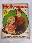  Sep 1935 Hollywood Magazine Shirley Temple Vintage Sketch Cover Cinema Rare 