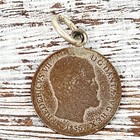 Antique 1856 Love Token Coin Charm Pendant Beautiful