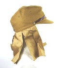 Wwii Ww2 Japanese Army Soldier Field Wool Cap Hat With Havelock Neck Flap L