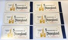 Vintage Disneyland 5 Adventures Courtesy Guest Ticket Book Complete 6 Lot