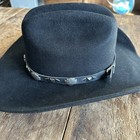 Vintage Harley Davidson Hat Band Motorcycle Biker Western Studded Black Cowboy