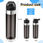 12 Pack Plastic Sports Water Bottles Bulk 20 Oz Reusable Water Bottles Without B