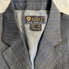 Ariat Girls Show Coat Charcoal Gray Pinstripes Size 14