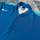 Nike Court Zipper Tennis Shirt Roger Federer Australian Open 2005 Size L Blue