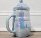 Starbucks Iridescent Ceramic Penguin Christmas Holiday Mug Rare New
