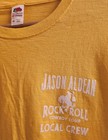Jason Aldean Rock n roll Cowboy Tour Local Crew Rare Yellow Xl T-shirt 2017