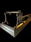 Vtg Antique Brass Neoclassical Rococo Style Fireplace Fender 45 2  14 25  8 75 