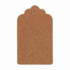 5x3cm Kraft Paper Gift Tags Wedding Birthday Scallop Label Blank Name Card 100x