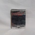 Vintage Spencer Chemical Company Matchbook Cover Kansas City Mo Advertising