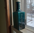 Hall s Hair Renewer Pretty Teal Blue Hand Blown Hair Bottle Nashua nh