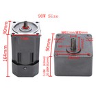 Ac Gear Motor Electric Variable Speed Controller Torque 90w 1 10 0-135rpm 110v