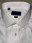 David Donahue Mens Cotton Tuxedo formal Trim-fit Dress Shirt Sz  17 5 34-35  165