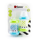Sassy Baby Food Nurser Set Of 2 Count Cereal Feeder 4oz Bottles Nipple Spoon Kid