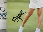 Lily Muni He Model Lpga Golf Signed Autographed 8x10 Photograph Beckett Bas Coa
