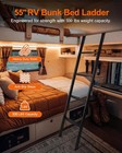 Heavyduty 55inch Rv Bunk Bed Ladder  Antislip  330 Lbs Capacity  Extra Wide
