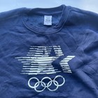Ioc Heritage La 84 Olympics Los Angeles 1984 Star Navy Blue Crewneck Sweatshirt
