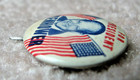 Vintage Ike Eisenhower For President Pinback Button 1  Allied Printing Chicago