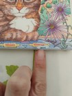 Southwest Cat Kitten Tile   Trivet   Usa Carolyn Bradford  As Is