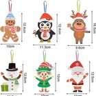 12 Pcs Christmas Ornaments Crafts For Kids Diy Christmas Ornaments Kits Foam