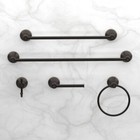 Glacier Bay Sadira Bronze Bath Set With Towel Bar   Ring  Paper Holder  3-pcs 