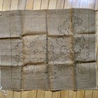 Antique Vintage Primitive Burlap Rug Hooked Rug Pattern Heirloom Rhode Island Us