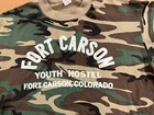 Vintage 1980s U s  Army Fort Carson Coloradoyouth Hostel Cammo T-shirt Size Xl