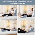 3-pc Adjustable Bed Wedge Pillow For Post-surgery  Acid Reflux  Leg Pain