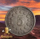 1870 Shield Nickel 5c Xf-au  Taken From Storage  Rare In This Condition      
