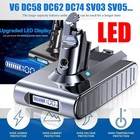 Replacement For Dyson V6 Battery 9000mah 21 6v Battery Absolute Animal With Led