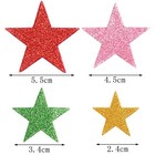 210 Pieces Colorful Glitter Foam Star Stickers - Self Adhesive Wall Shaped