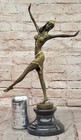 Signed Nude Dancer Chiparus Bronze Sculpture Statue Art Figurine Figure Deal Nr