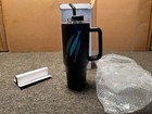 The Chosen  Three Fish  40 Oz Tumbler  Stainless Steel  Black  Travel Mug  wh