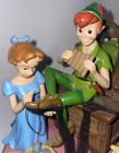 Rare Disney Peter Pan And Wendy Musical Figurine  you Can Fly 