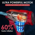 Cordless Car Air Tire Pump Inflator Compressor Led Digital Electric Portable New