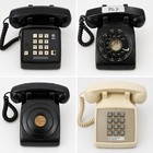 Lot Of 4 Vintage At t Cincinnati Bell System Rotary   Push Button Telephones