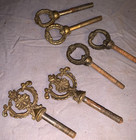 Nice Group  3 Pair   Antique  Decorative Bolts  Originally Mirror Bolts